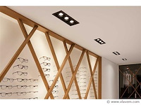 Verstelbare inbouwspot (ep.3) . gu10 fitting . zwart (x40) - afbeelding 2 van  5