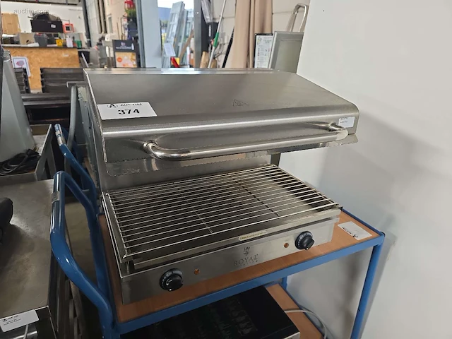 Verstelbare inox salamander royal catering... - afbeelding 1 van  4