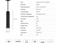 Verstelbare led railspot (horoz) – 20w – 4200k neutraal wit – 4200k neutraal wit (4 stuks) - afbeelding 5 van  5