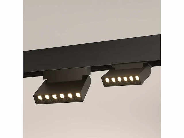Verstelbare led railspot (venus) – 6w – 4000k neutraal wit – libra (4 stuks) - afbeelding 1 van  4