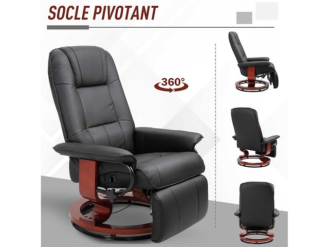 Verstelbare leunstoel met verstelbare voetensteun 360° - afbeelding 8 van  9