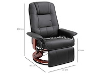 Verstelbare leunstoel met verstelbare voetensteun 360° - afbeelding 7 van  9