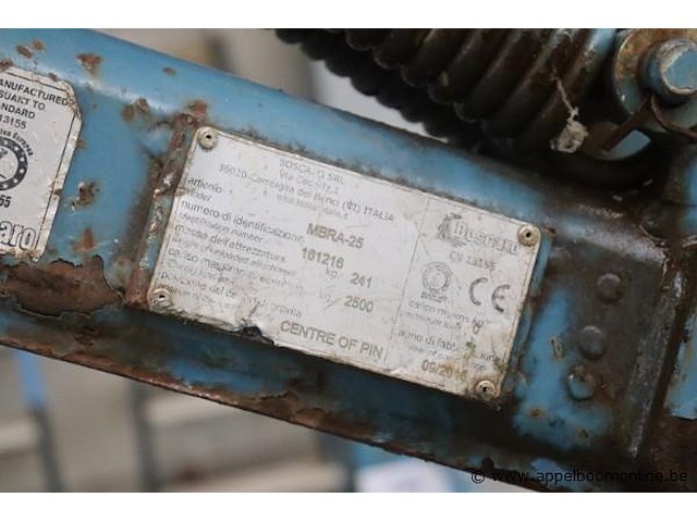 Verstelbare pallethaak buscaro mbra-25, cap 2500kg, bj 2016 - afbeelding 2 van  2