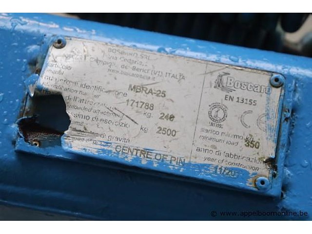 Verstelbare pallethaak buscaro mbra-25, cap 2500kg - afbeelding 2 van  2