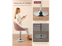 Verstelbare stoel, kaptafelstoel, draaibare bureaustoel (x2) - afbeelding 5 van  7