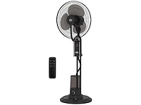 Verstelbare vernevelventilator 3 snelheden en 3 modi, 75° oscillatie, afstandsbediening, zwart - afbeelding 2 van  4