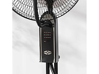 Verstelbare vernevelventilator 3 snelheden en 3 modi, 75° oscillatie, afstandsbediening, zwart - afbeelding 4 van  4
