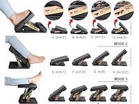 Verstelbare voetensteun voor onder het bureau - afbeelding 2 van  5