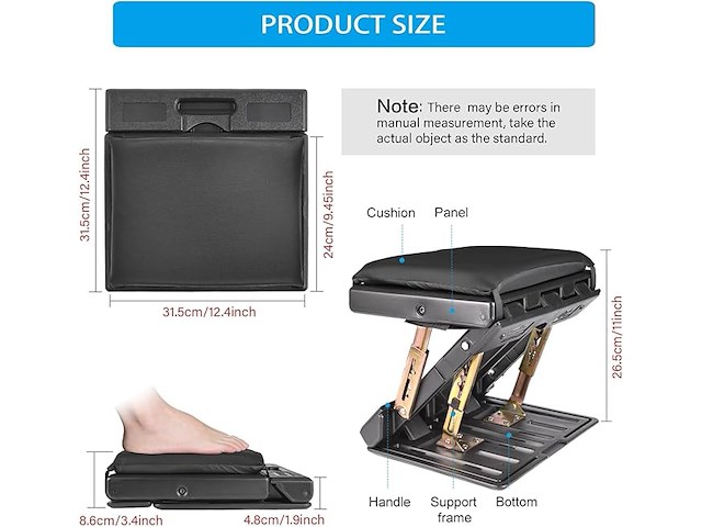 Verstelbare voetensteun voor onder het bureau - afbeelding 5 van  5