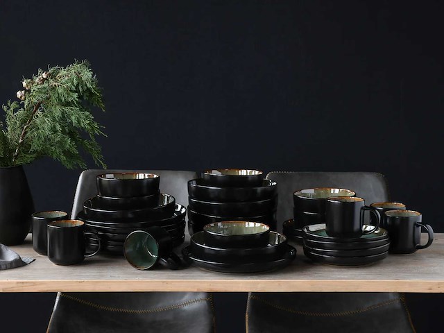 Vert fjord nordique, servies van 30 stuks, steengoed - afbeelding 3 van  8