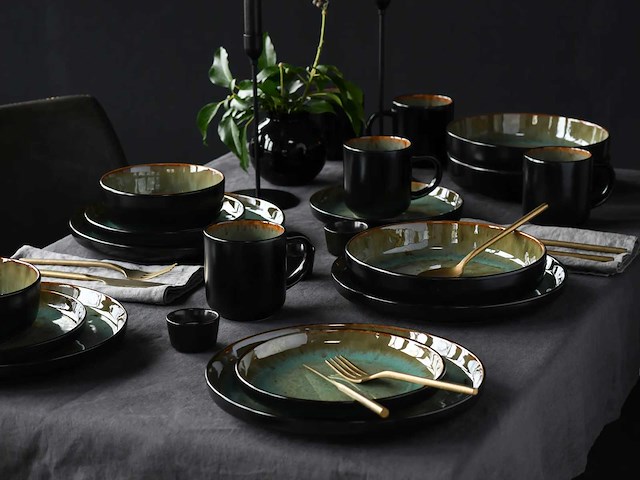 Vert fjord nordique, servies van 30 stuks, steengoed - afbeelding 5 van  8