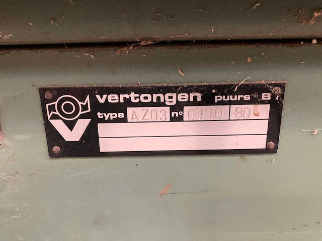 Vertongen - az03 - zaagtafel - afbeelding 10 van  10