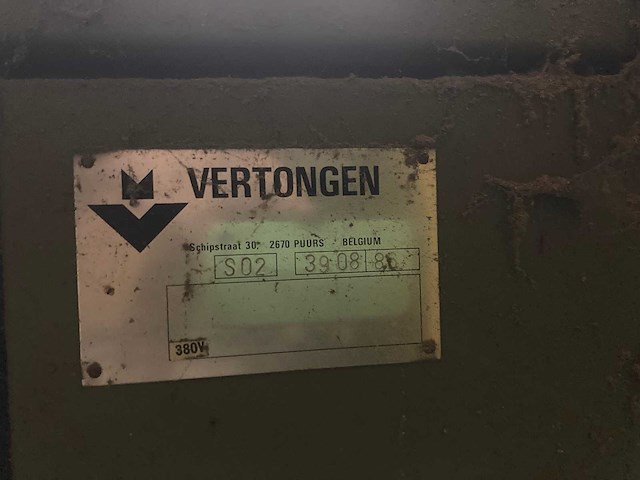 Vertongen - s-320 - breedbandschuurmachine - afbeelding 8 van  21