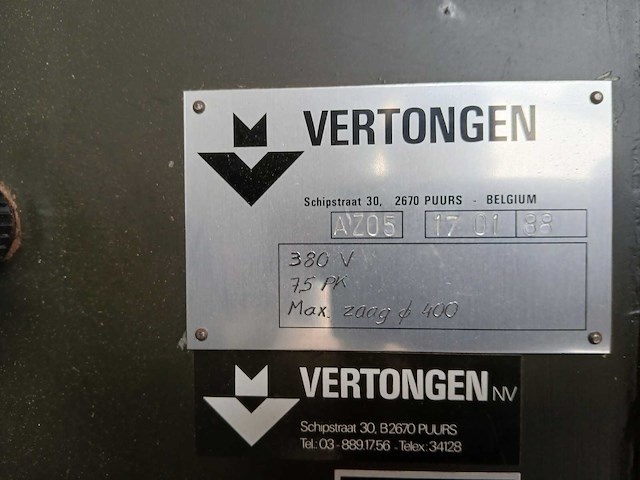 Vertongen az05 - paneelcirkelzaagmachine - afbeelding 1 van  6
