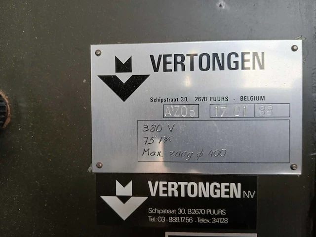 Vertongen az05 - paneelcirkelzaagmachine - afbeelding 14 van  24