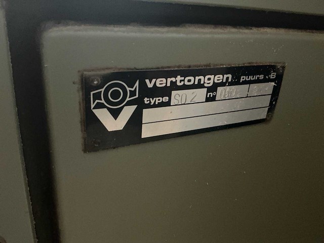 Vertongen s-320 bandschuurmachine - afbeelding 8 van  10