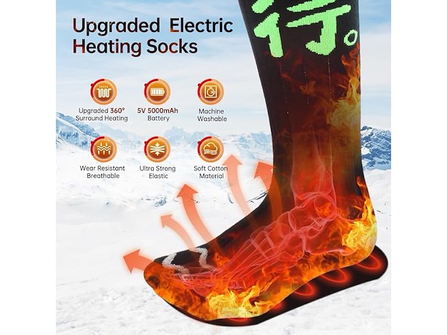 Verwarmde sokken voor mannen en vrouwen - afbeelding 4 van  6