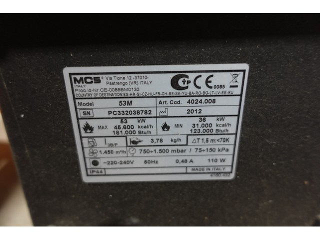 Verwarmingstoestel mcs - afbeelding 3 van  3