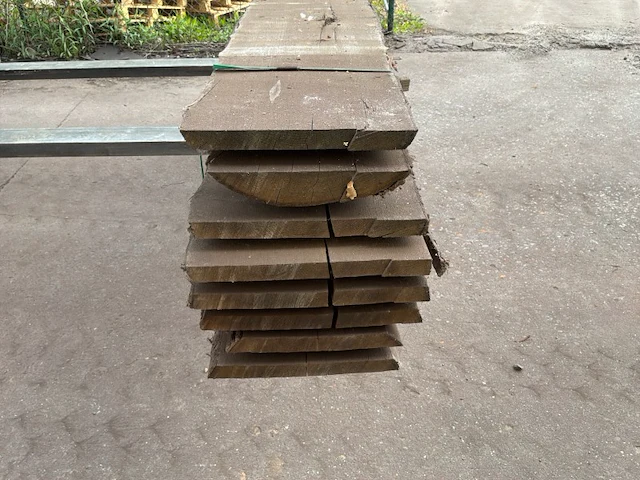 Verzaagde boomstam eik - afbeelding 6 van  6
