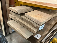 Verzaagde eiken boomstambladen (5x) - afbeelding 3 van  3