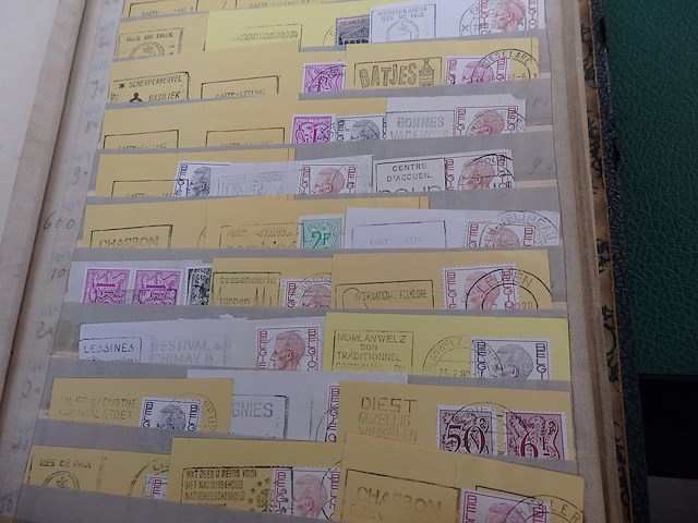 Verzameling belgische en franse vlaggestempels - afbeelding 3 van  4