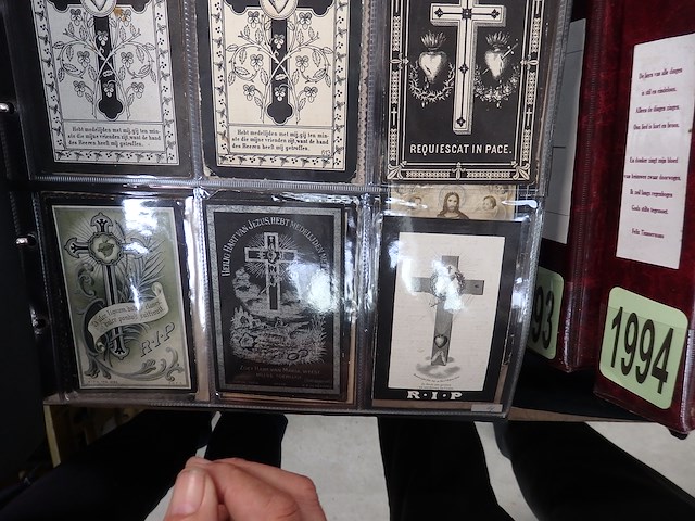 Verzameling oude bid prenten 1800 en heilig hart prenten+500 - afbeelding 5 van  9