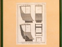 Verzameling van 14 antieke franse kopergravures... - afbeelding 2 van  13