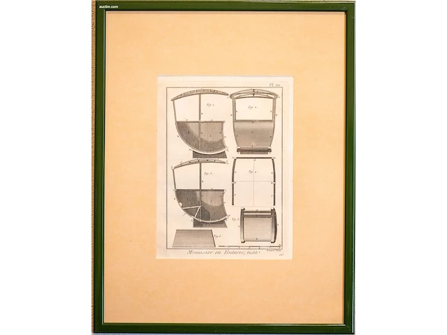 Verzameling van 14 antieke franse kopergravures... - afbeelding 3 van  13