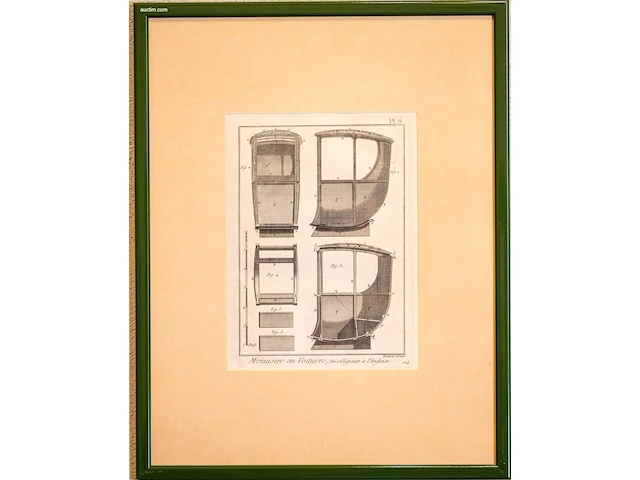 Verzameling van 14 antieke franse kopergravures... - afbeelding 5 van  13