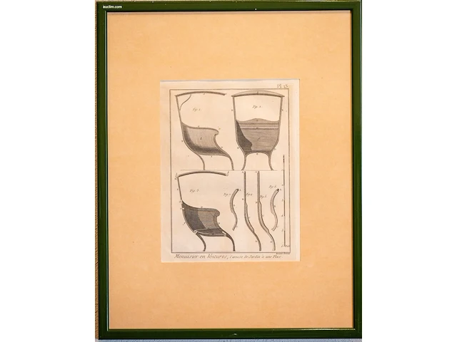 Verzameling van 14 antieke franse kopergravures... - afbeelding 11 van  13