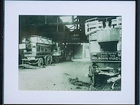 Verzameling van 15 ingelijste historische foto's...