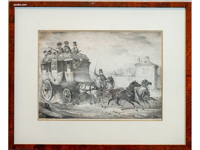 Verzameling van 4 antieke prenten en gravures - afbeelding 3 van  4