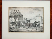 Verzameling van 4 antieke prenten en gravures - afbeelding 3 van  4