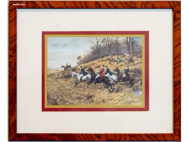 Verzameling van 4 antieke prenten en gravures - afbeelding 4 van  4