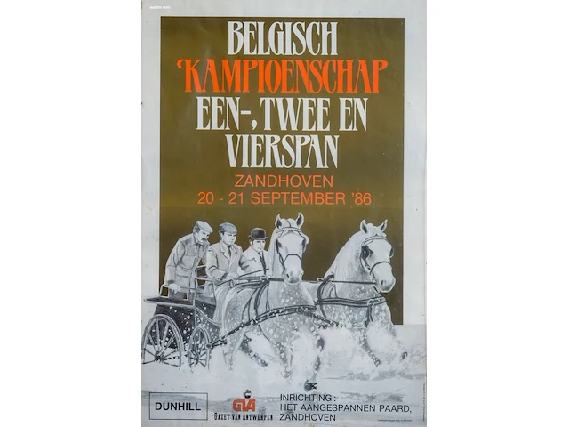 Verzameling van 8 hippische affiches en... - afbeelding 1 van  9