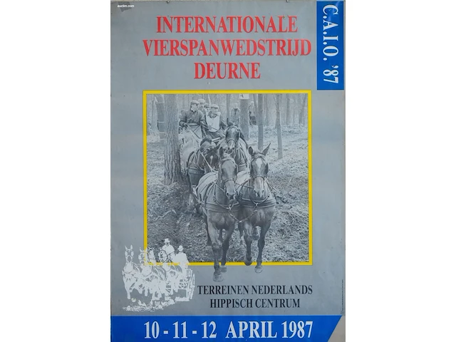 Verzameling van 8 hippische affiches en... - afbeelding 8 van  9