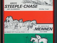 Verzameling van 8 ingelijste paardensport- en...