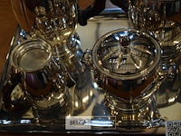 Verzilverd deco koffie en thee set - afbeelding 5 van  5