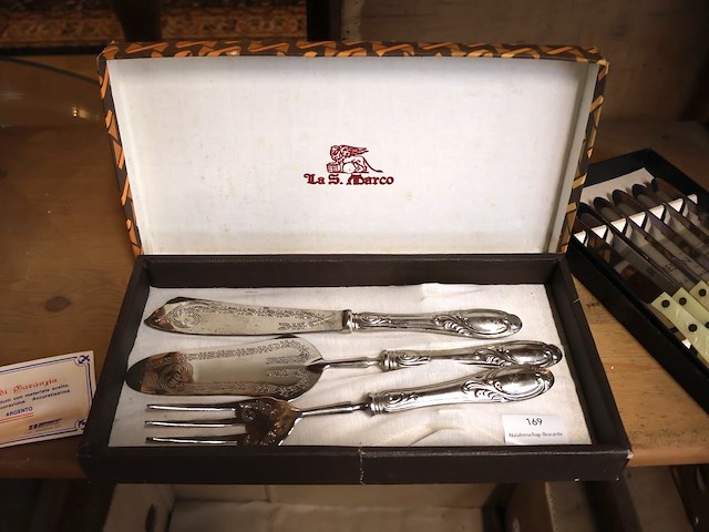 Verzilverd taartbestek - afbeelding 2 van  3