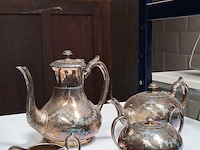 Verzilverde koffie en thee set philip ashberry &sons - afbeelding 1 van  2