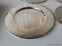 Verzilverde onderborden. 6 stuks - afbeelding 2 van  3