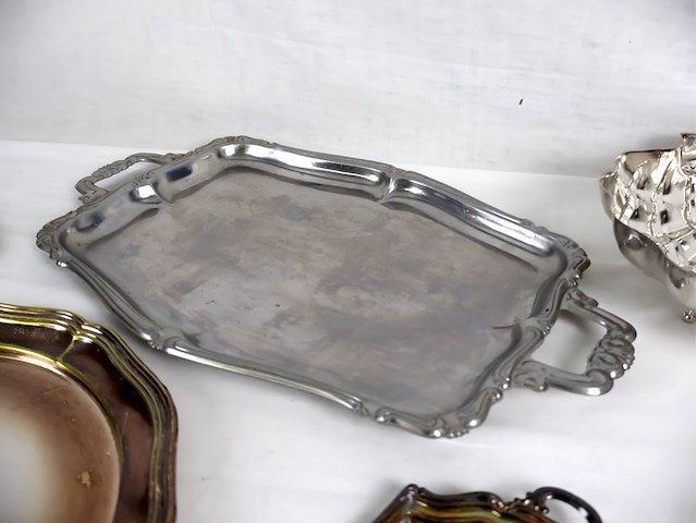 Verzilverde plateau's (x4) - afbeelding 7 van  7