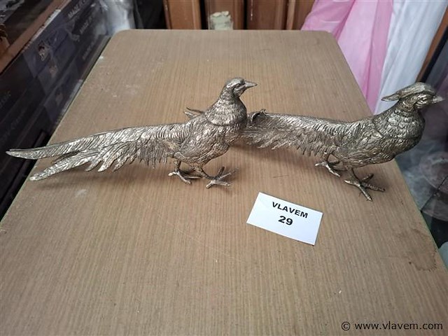 Verzilverde siervogels - afbeelding 1 van  1