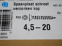 Verzink schroeven 4,5x20, ca. 48 doosjes x200st. - afbeelding 1 van  3