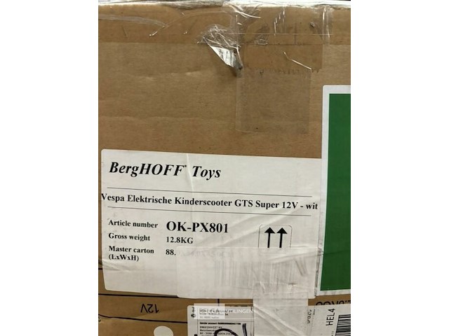 Vespa elektrische kinderscooter gts super wit - afbeelding 4 van  4