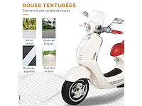 Vespa scooter elektrische motorfiets kinderen 6v - afbeelding 7 van  9