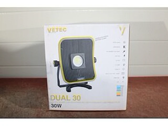 Vetec led dual accu bouwlamp - afbeelding 1 van  3