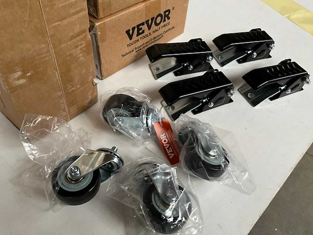 Vevor cc-czjl-2.5 werkbank wielen kit (4x) - afbeelding 6 van  6