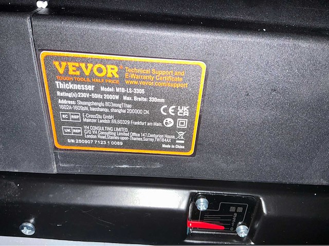 Vevor m1b-ls-3305 compacte vandiktebank - afbeelding 8 van  8
