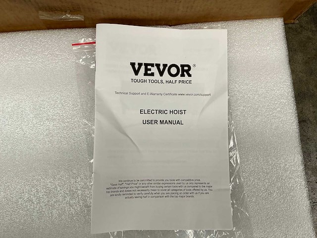 Vevor ytk-v2s elektrische kettingtakel - afbeelding 4 van  5